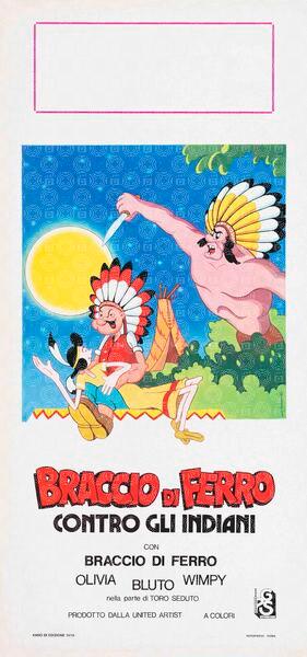 Braccio di Ferro contro gli indiani