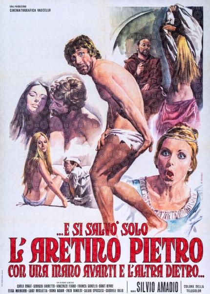 ...e si salvò solo l'Aretino Pietro, con una mano davanti e l'altra dietro...