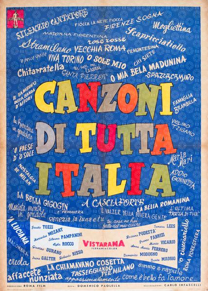 Songs from all over Italy